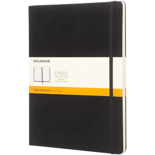 Moleskine Classic XL hard cover notebook - ruled