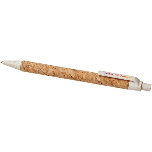 Midar cork and wheat straw ballpoint pen (black ink)