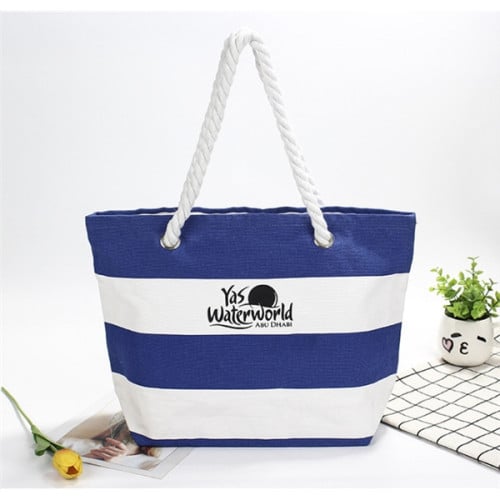 Zippered Cotton Tote Bag