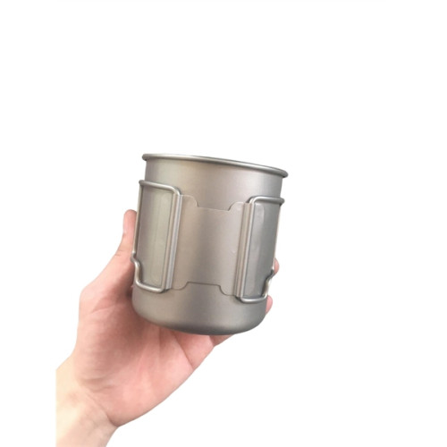 Folding Handle Titanium Cup