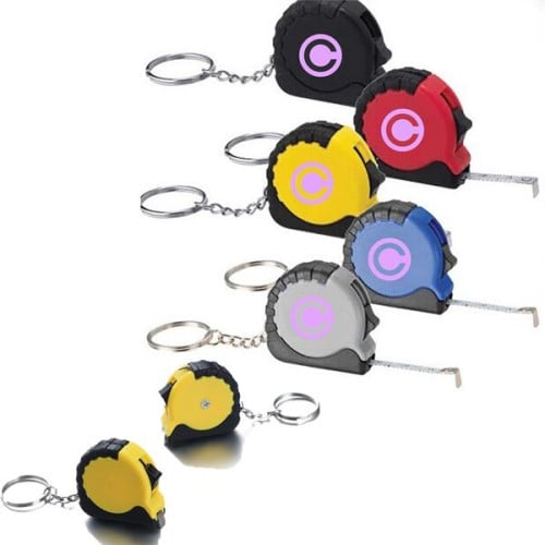 Mini Steel Tape Measure Keychain