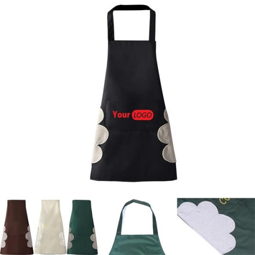 Custom Waterproof Apron With Wipe Towel