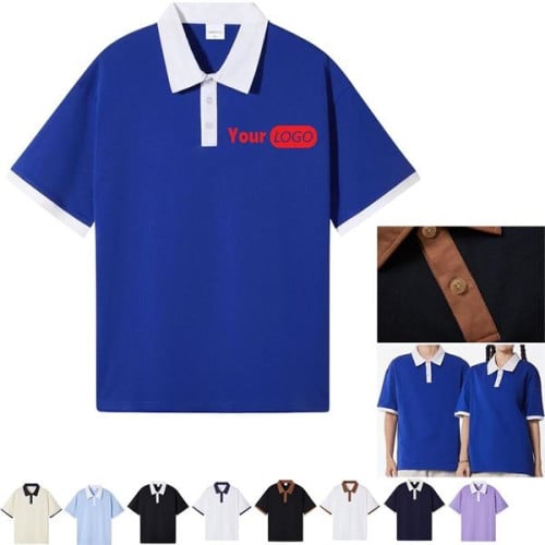 Custom Comfortable Short Sleeve Loose-fit Polo Shirt