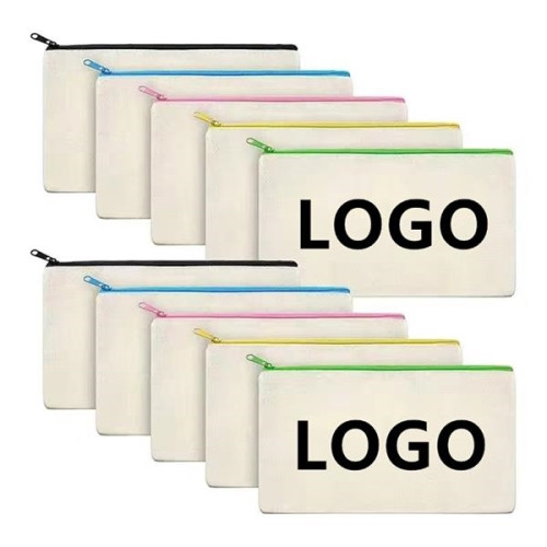 Canvas Storage Bag Pencil Pouch MOQ 100 PCS