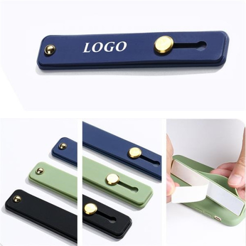 Silicone Adhesive Phone Bracket With Strap MOQ 100PCS