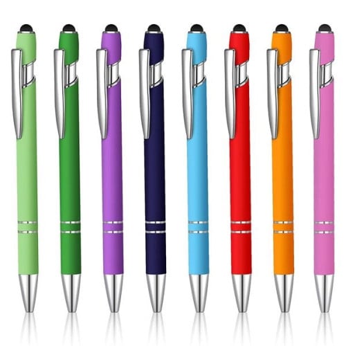 Retractable Touch Aluminum Stylus Pen Laser Engraved