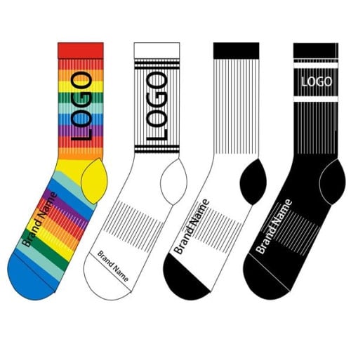 Full Color Print Socks MOQ 50 pairs