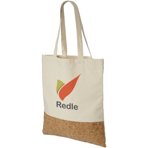 Cory 175 g/m² cotton and cork tote bag 7L