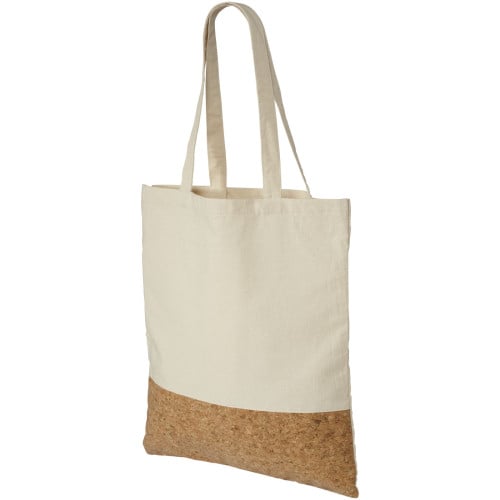 Cory 175 g/m² cotton and cork tote bag 7L