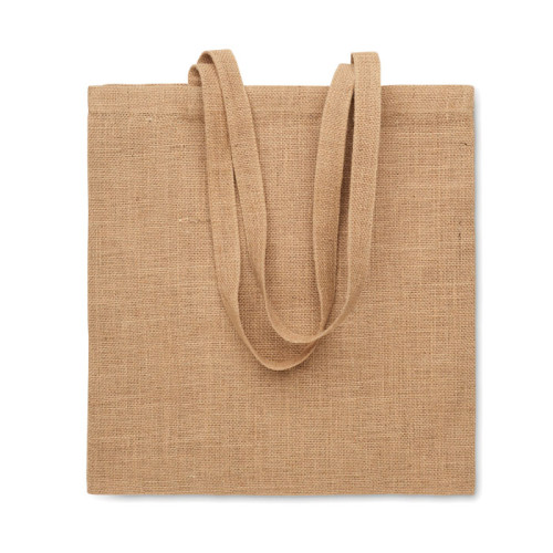 ZOLANG Jute long handled shopping bag