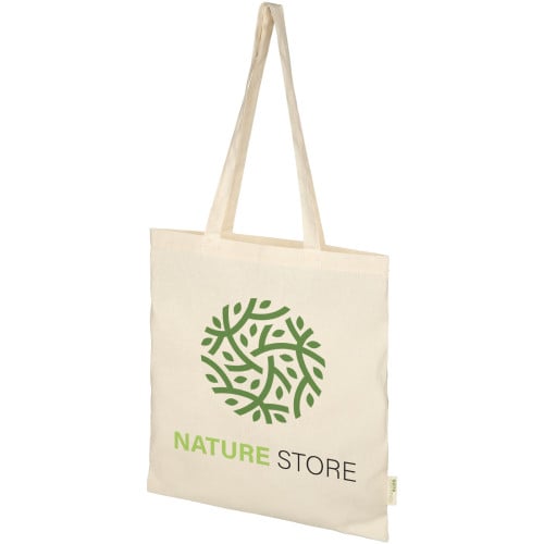 Orissa 100 g/m² organic cotton tote bag 7L