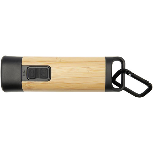 Kuma bamboo/RCS recycled plastic torch with carabiner