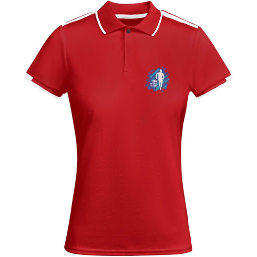 Tamil short sleeve women's sports polo