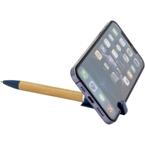 Delfina phone holder pen (blue ink)