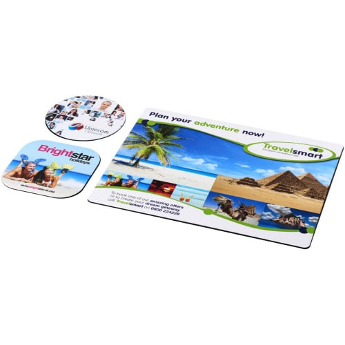 Brite-Mat® mouse mat and coaster set combo 1