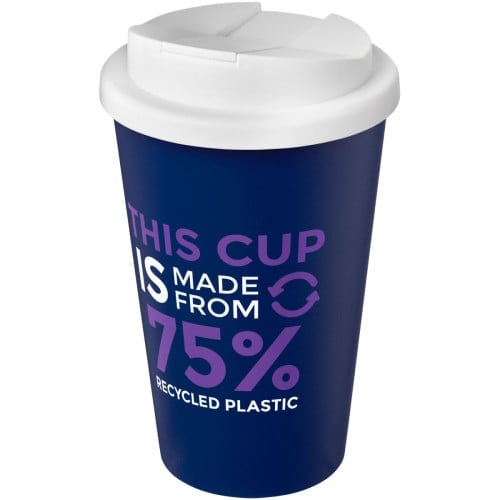 Americano® Eco 350 ml recycled tumbler with spill-proof lid