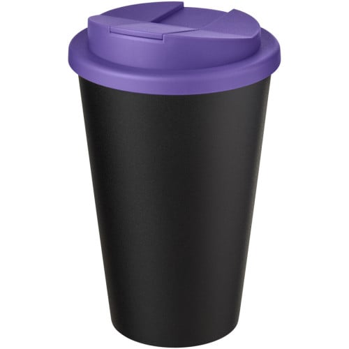 Americano® Eco 350 ml recycled tumbler with spill-proof lid