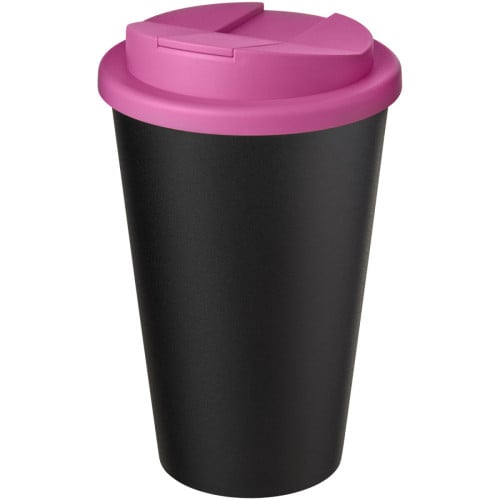 Americano® Eco 350 ml recycled tumbler with spill-proof lid