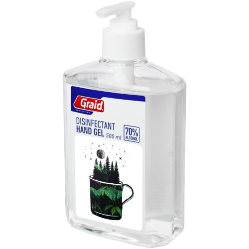 Be Safe large 500 ml disinfecting gel in bottle with dispenser