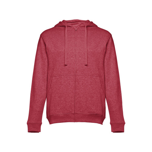 THC AMSTERDAM. Men's hoodie in cotton and polyester with full zip