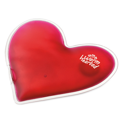 LOVELY. Heart shaped heated pouch in PVC