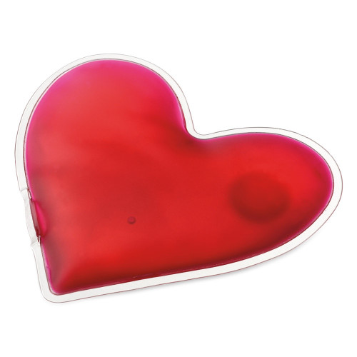 LOVELY. Heart shaped heated pouch in PVC