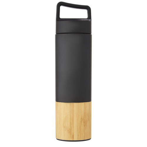 Torne 540 ml copper vacuum insulated stainless steel bottle with bamboo outer wall