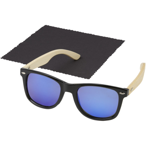 Taiyō rPET/bamboo mirrored polarized sunglasses in gift box