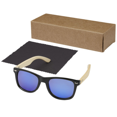 Taiyō rPET/bamboo mirrored polarized sunglasses in gift box