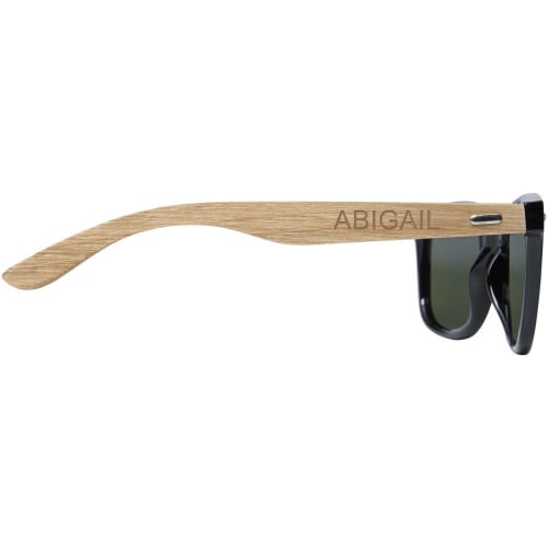 Hiru rPET/wood mirrored polarized sunglasses in gift box