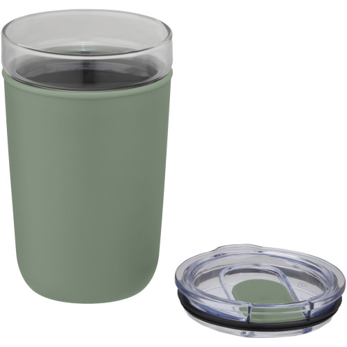 Bello 420 ml glass tumbler with recycled plastic outer wall