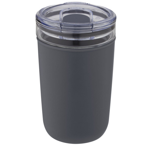 Bello 420 ml glass tumbler with recycled plastic outer wall