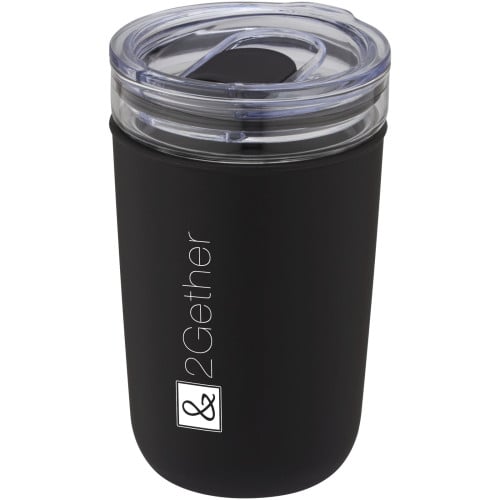 Bello 420 ml glass tumbler with recycled plastic outer wall