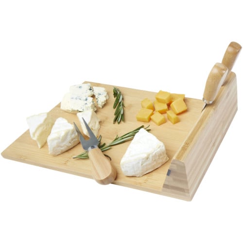 Mancheg bamboo magnetic cheese board and tools