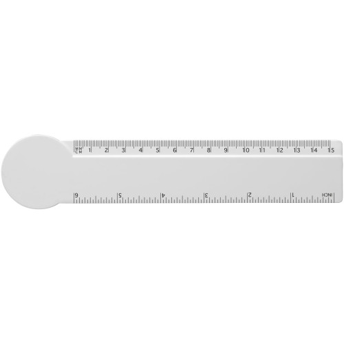 Tait 15 cm circle-shaped recycled plastic ruler 