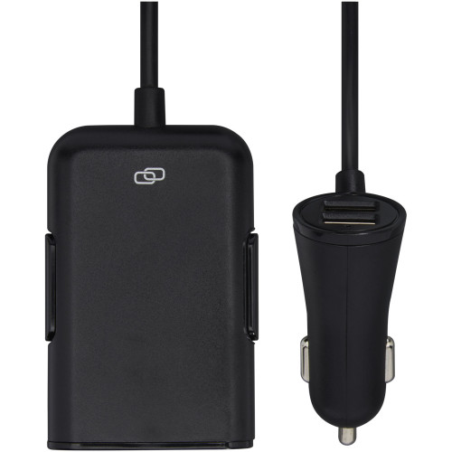 Pilot dual car charger with QC 3.0 dual back seat extended charger