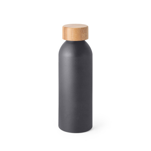 QUETA. Aluminium bottle with bamboo lid 550 mL