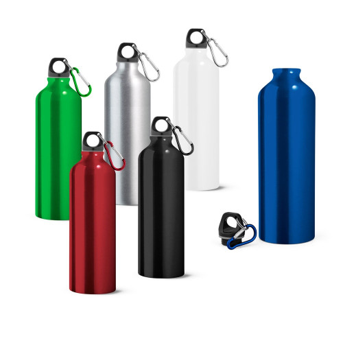 SIDEROT. Aluminium sports bottle with carabiner 800 mL