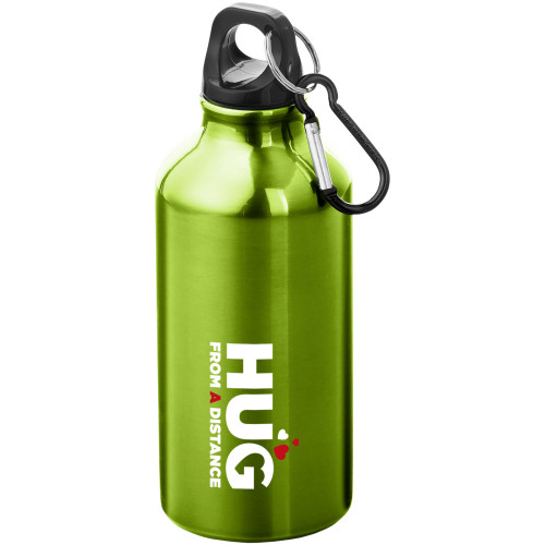 Oregon 400 ml aluminium water bottle with carabiner