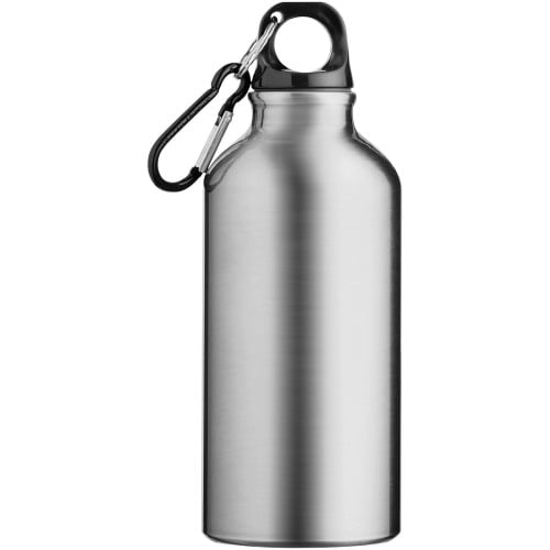 Oregon 400 ml aluminium water bottle with carabiner