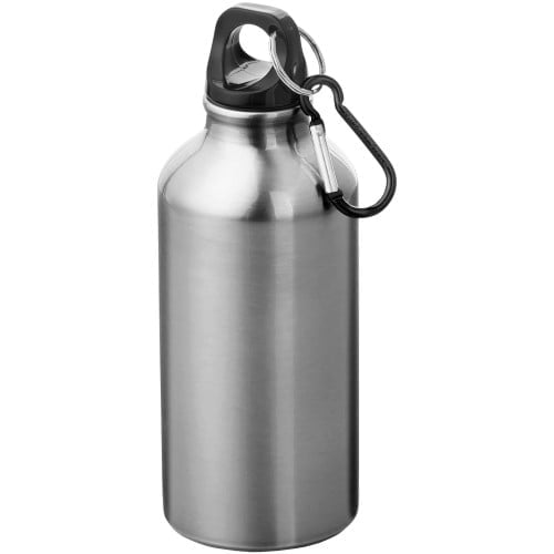 Oregon 400 ml aluminium water bottle with carabiner