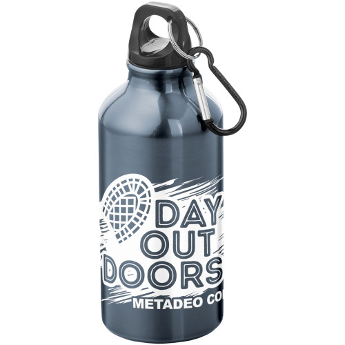 Oregon 400 ml aluminium water bottle with carabiner