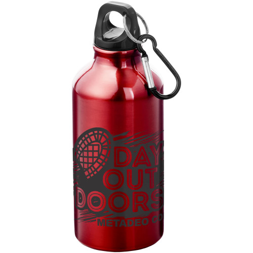 Oregon 400 ml aluminium water bottle with carabiner