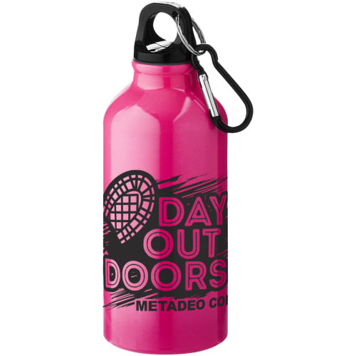 Oregon 400 ml aluminium water bottle with carabiner