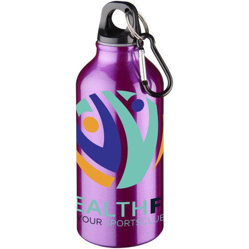 Oregon 400 ml aluminium water bottle with carabiner