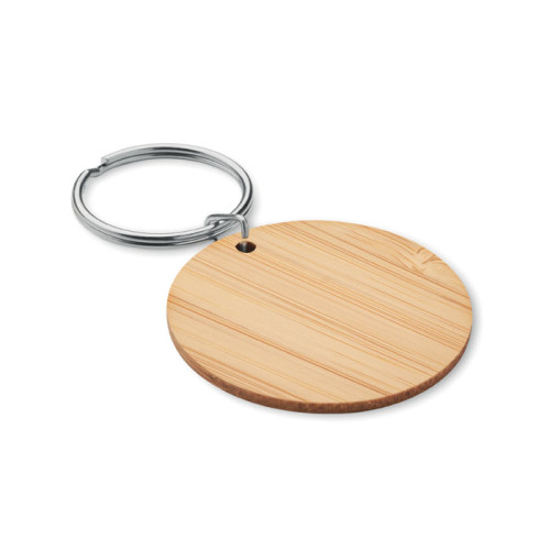 ROUNDBOO Round bamboo key ring