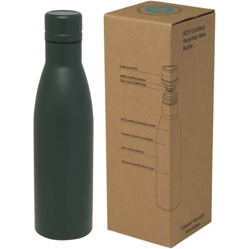 Vasa 500 ml RCS certified recycled stainless steel copper vacuum insulated bottle