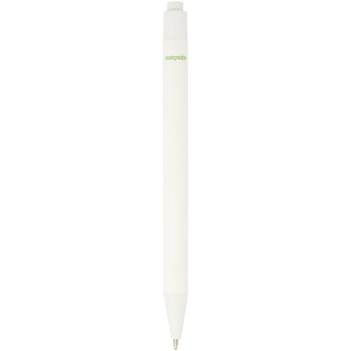 Chartik monochromatic recycled paper ballpoint pen with matte finish