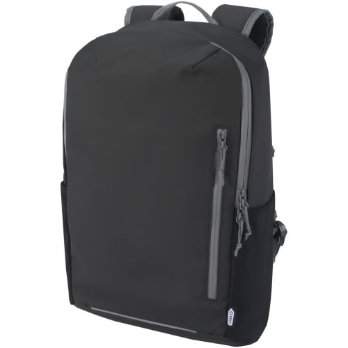 Aqua 15" GRS recycled water resistant laptop backpack 21L