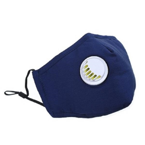 Cotton Face Mask With Adjustable Ear Loops and Vent